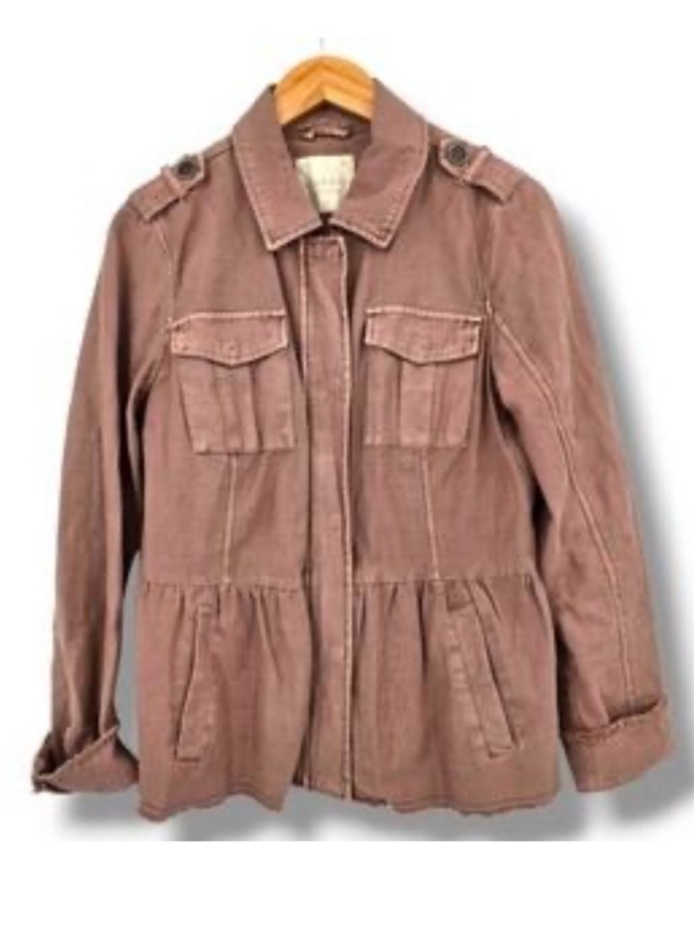 Altar’d State Dusty Mauve Pink Denim Jacket Jean Jacket
